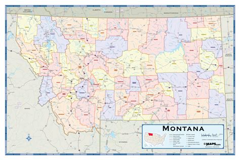 Map of Montana's Counties
